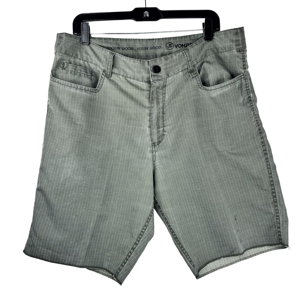VonZipper Gray Men Swim Board Shorts